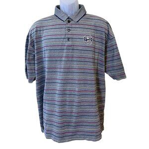 Callaway Golf 2002 U.S. Open Bethpage Striped SS Polo Shirt Mercerized Cotton XL